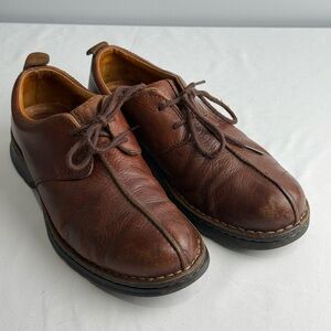 UGG Oxford Comfort Shoes Mens 11 Distressed Brown Split Toe Lace Up Casual